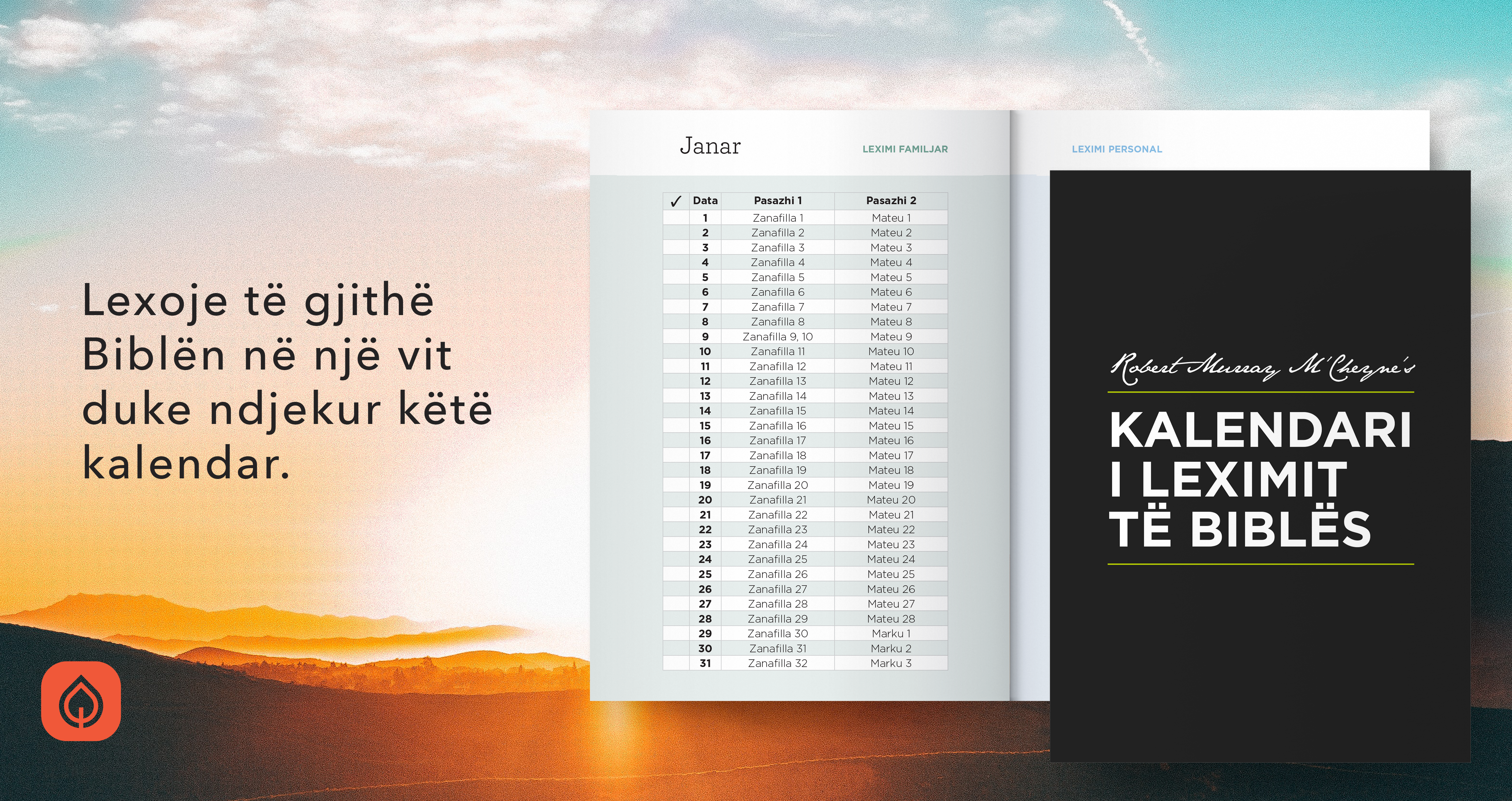 Kalendari i leximit të Biblës nga Robert Murray M’Cheyne