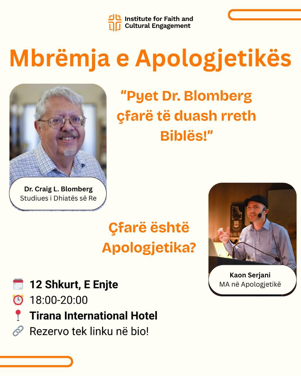 Mbrëmja e apologjetikës me Dr. Blomberg